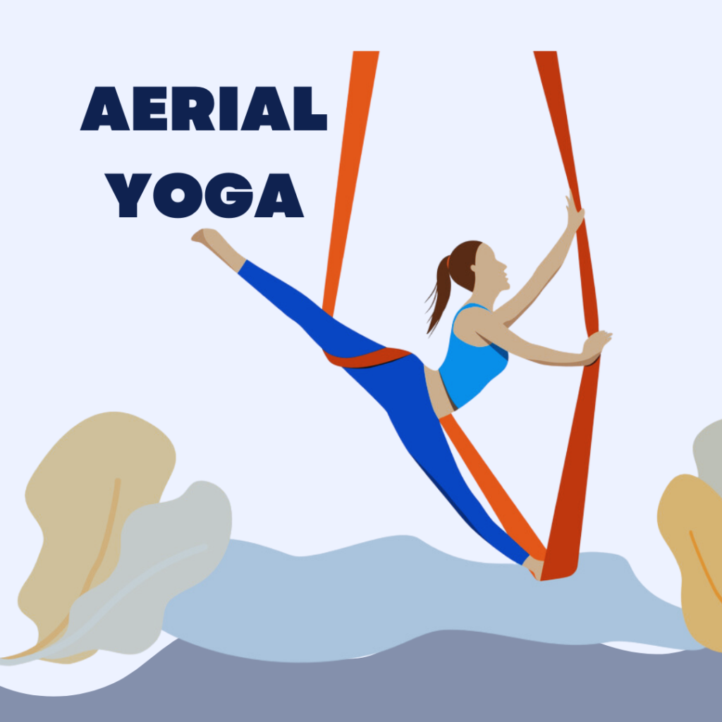Aerial Yoga Illustration