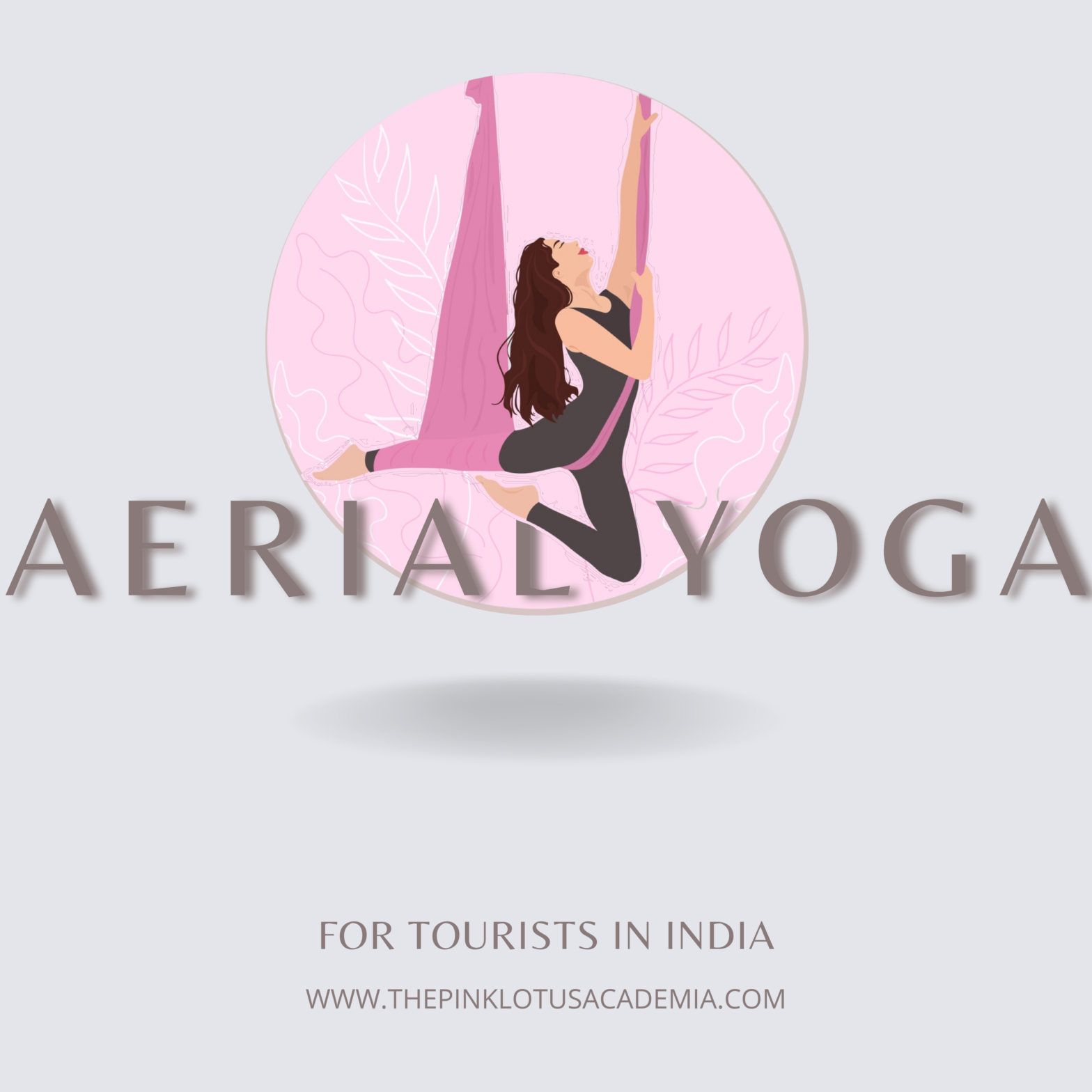 Aerial yoga illustration
