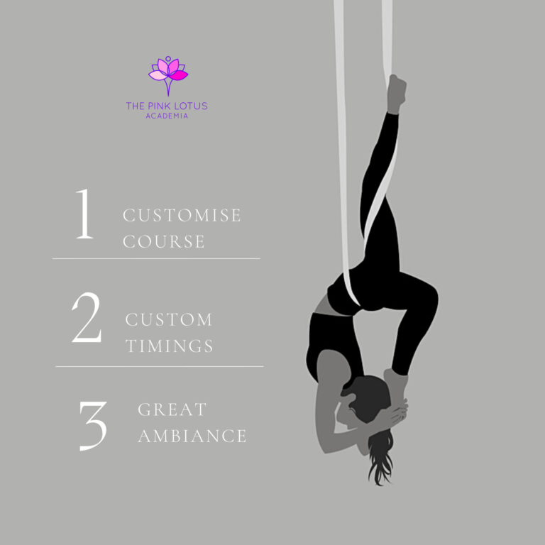 A girl who does yoga in hammocks