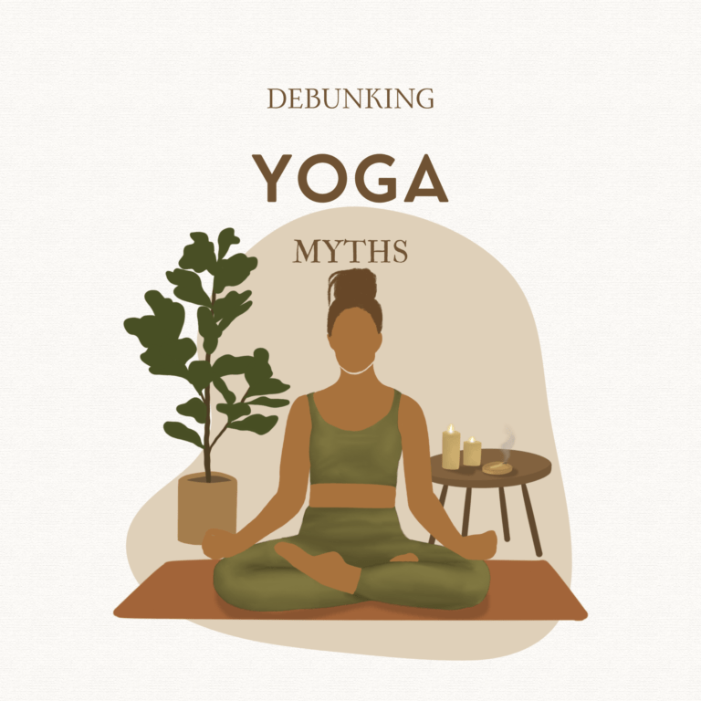 Yoga Illustration of woman sitting