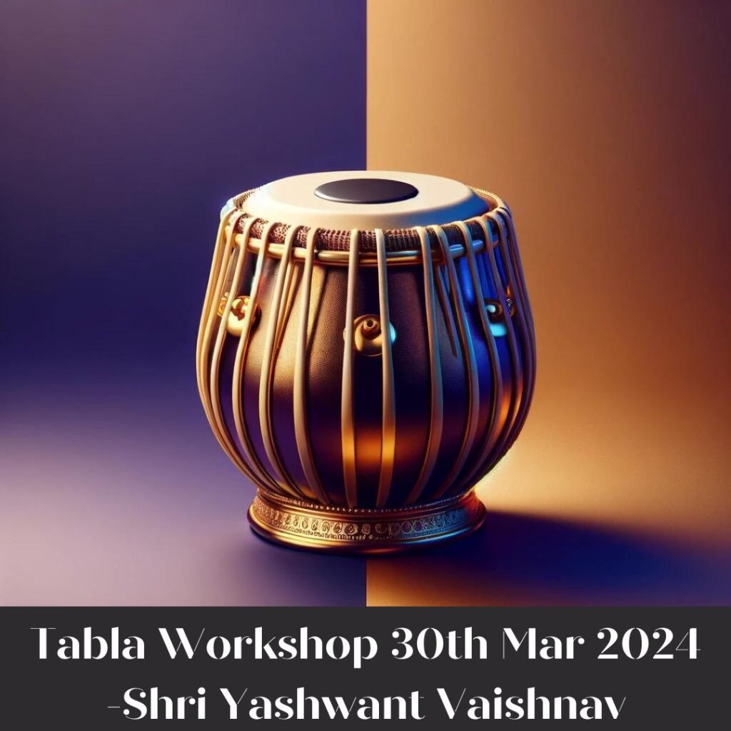 Elegant and minimalist 3D rendering of a tabla, featuring luxury colors including gold, deep purples, and rich blues, highlighting the instrument's refined craftsmanship against a sophisticated backdrop